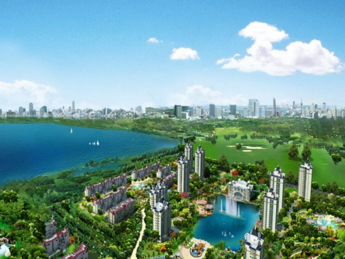 童年湖实景图