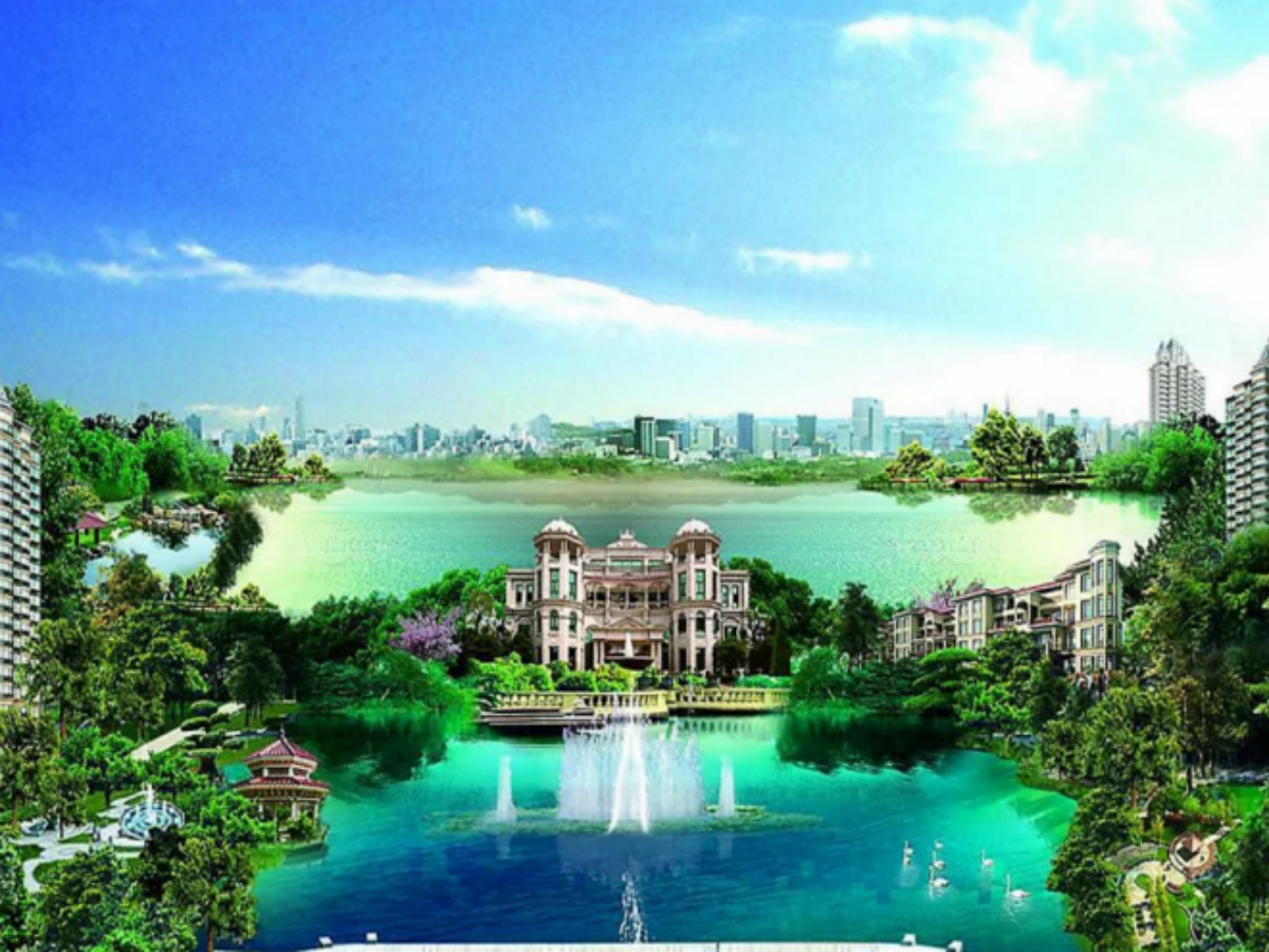 童年湖实景图